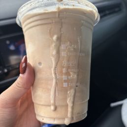 Sloppy milkshake. We all would love to have this mess in our cars right? No thanks... Sloppy milkshake. We all would love to have this mess in our cars right? No thanks...