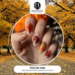 Heavenly Nails Spa - Feeling those autumn vibes? Express them through your nails! Come see what we can create for you. Call now!