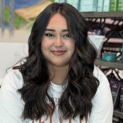 Spoleti Salon - Dimensional brunette highlights that bring depth and shine. Visit us in Pflugerville for your next hair refresh.