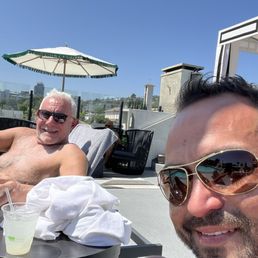 Rooftop pool and bar. Rooftop pool and bar.