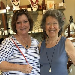 Pat Pearlman Designs - Happy coincidence: I happened to be wearing Pat’s creation when I happened into her shop, and she happened to be there to notice!
