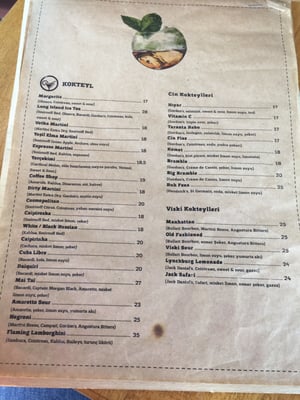 Menu photo 2 Kosmos Istanbul, 34 Menu photo 2 Kosmos Istanbul, 34