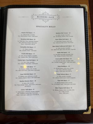 Menu photo 2 Bluebird Haus Sushi Long Beach, CA