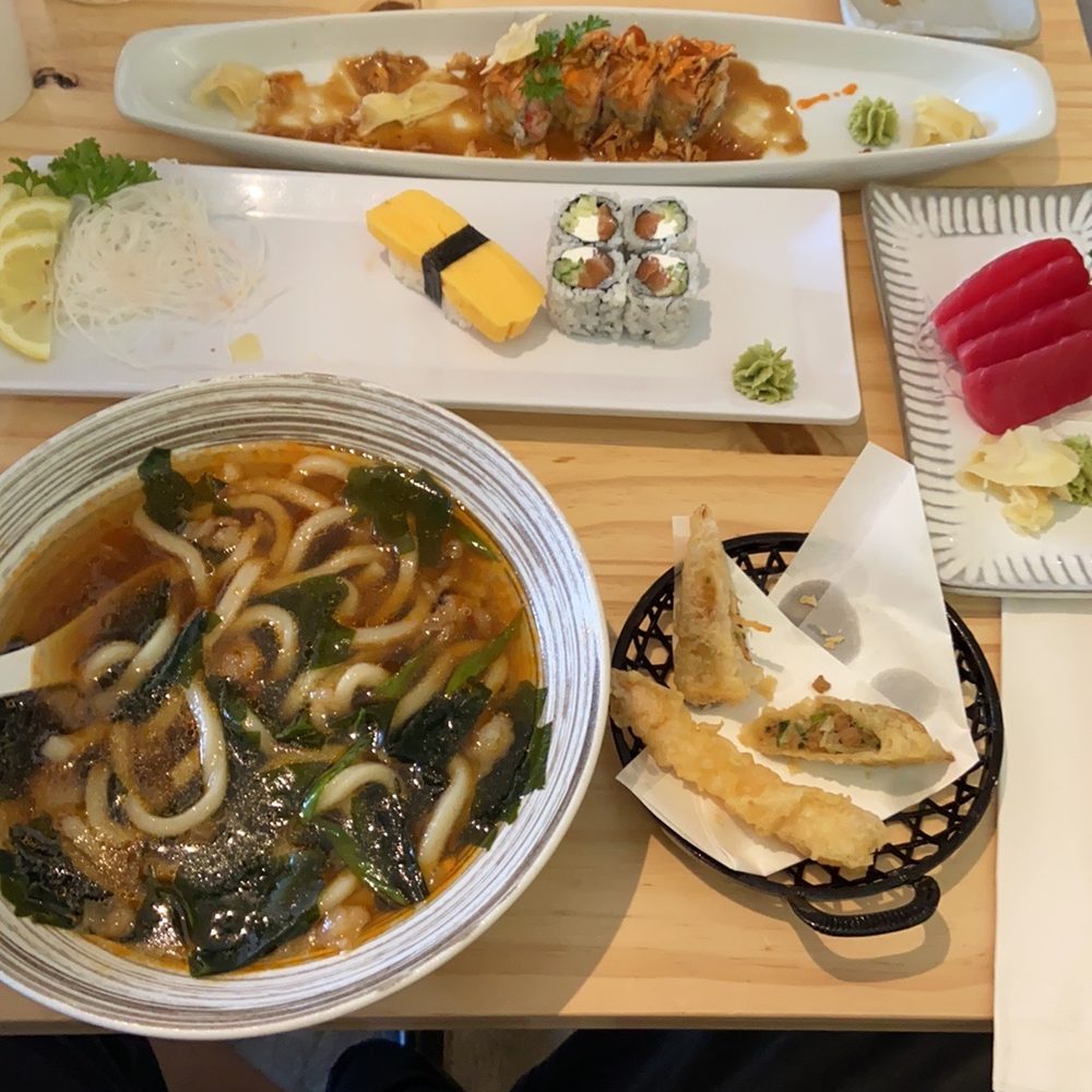 Hako - Udon soup, tuna, Jackie Roll, fried tempura - Japanese Near Me - Lakewood, Ohio