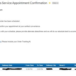 Got this email EVERY DAY from the day I set it up to the day before the delivery. 11 days.  I confirmed emails and 5 texts. Never stopped.