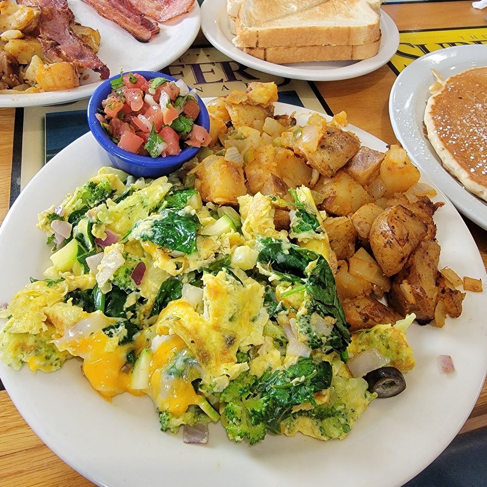 Beach Break Cafe - Veggie scramble with house potatoes. Absolutely delicious - Breakfast & Brunch Near Me - Oceanside, California Beach Break Cafe - Veggie scramble with house potatoes. Absolutely delicious - Breakfast & Brunch Near Me - Oceanside, California