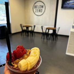Below Zero - Açaí Bowl, granola, banana, & strawberries