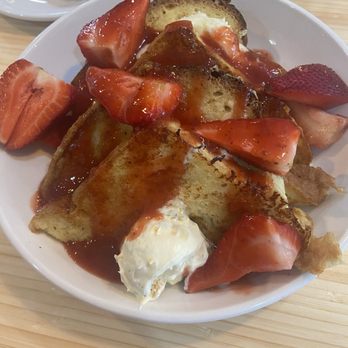 The Stockpot - Strawberry rosè French toast. So delicious! - Cafes Near Me - Virginia Beach, Virginia