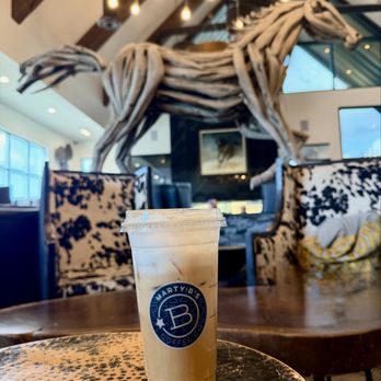 Marty B's Coffee - Iced lavender oat latte - Desserts Near Me - Bartonville, Texas Marty B's Coffee - Iced lavender oat latte - Desserts Near Me - Bartonville, Texas