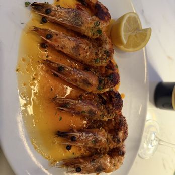 Spago - Wood Oven Roasted Blue Prawns w/ Calabrian Chili Butter, Breadcrumbs, Parsley, Lemon - New American Near Me - Las Vegas, Nevada Spago - Wood Oven Roasted Blue Prawns w/ Calabrian Chili Butter, Breadcrumbs, Parsley, Lemon - New American Near Me - Las Vegas, Nevada