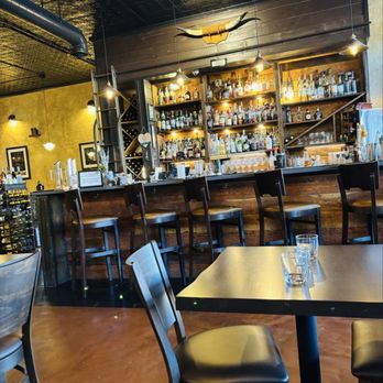 Orchard Restaurant - Bar area right at the entry. Larger tables in dining area further inside. - Steakhouses Near Me - Cle Elum, Washington