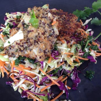 Corner Store Cafe - Raw salad with quinoa and cauliflower falafels - Cafes Near Me - Toowong, QLD