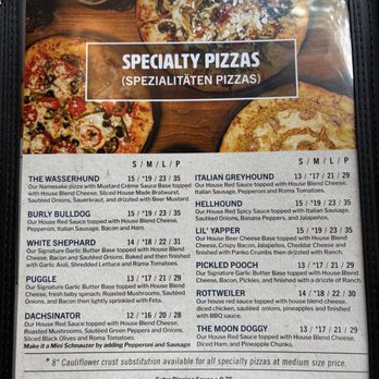 Wasserhund Brewing Company - Pizza menu - Breweries Near Me - Norfolk, Virginia Wasserhund Brewing Company - Pizza menu - Breweries Near Me - Norfolk, Virginia