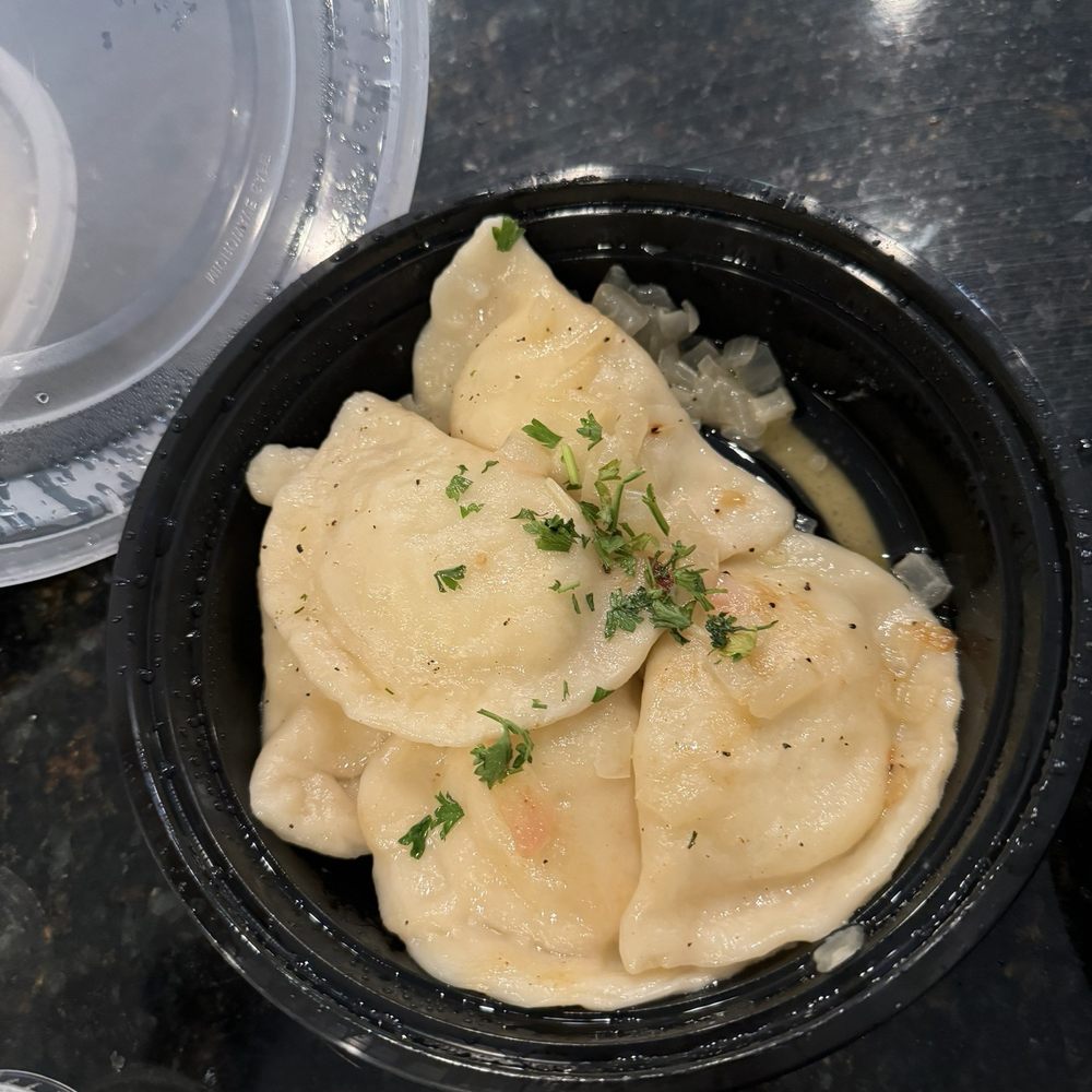 Pierogi Kitchen - 6 Piece Potato and Cheese Pierogi - Polish Near Me - Chicago, Illinois Pierogi Kitchen - 6 Piece Potato and Cheese Pierogi - Polish Near Me - Chicago, Illinois