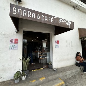 Barra D' Café - Exterior, inside the pedestrian only plaza - Coffee & Tea Near Me - Ensenada, BCN