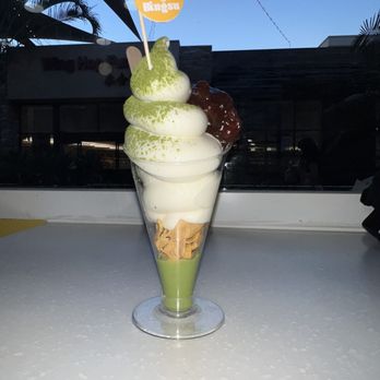 Bingsu Bingsu - Matcha + Red Bean Vanilla Soft serve ice cream - Ice Cream & Frozen Yogurt Near Me - Arcadia, California Bingsu Bingsu - Matcha + Red Bean Vanilla Soft serve ice cream - Ice Cream & Frozen Yogurt Near Me - Arcadia, California