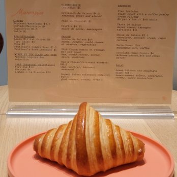Maison Nico - plain croissant with menu - Bakeries Near Me - San Francisco, California Maison Nico - plain croissant with menu - Bakeries Near Me - San Francisco, California