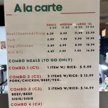 Nanay Gloria - Menu prices as of 2/6/2025 - Filipino Near Me - Las Vegas, Nevada Nanay Gloria - Menu prices as of 2/6/2025 - Filipino Near Me - Las Vegas, Nevada