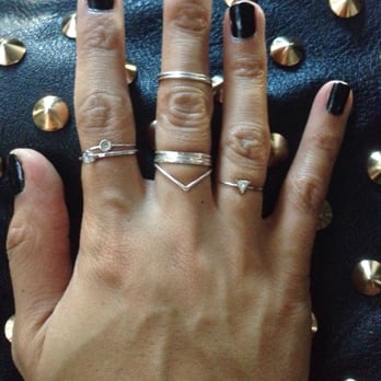 World Design Jewelry - Top round bezel set ring on my index finger, and triangle on my ring finger was custom made for me!! - Jewelry Near Me - Los Angeles, California World Design Jewelry - Top round bezel set ring on my index finger, and triangle on my ring finger was custom made for me!! - Jewelry Near Me - Los Angeles, California