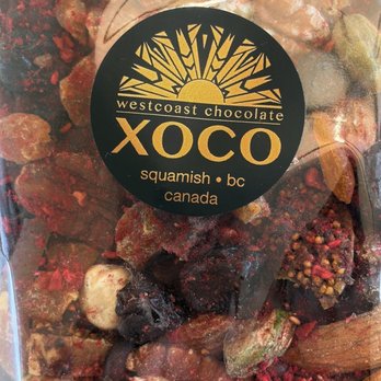 Xoco Chocolate - The dark chocolate bar chock full of dried fruit & nuts! - Bakeries Near Me - Squamish, British Columbia Xoco Chocolate - The dark chocolate bar chock full of dried fruit & nuts! - Bakeries Near Me - Squamish, British Columbia