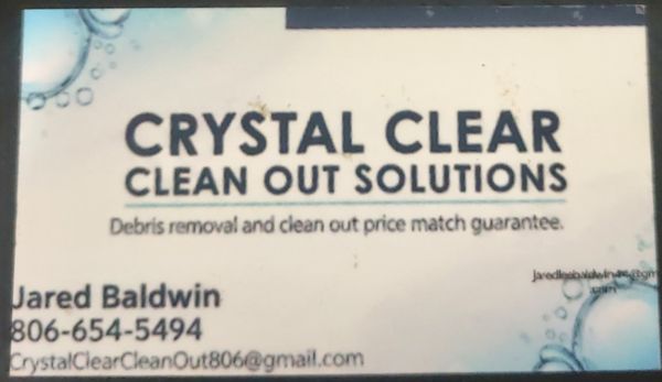 Crystal Clear Clean Out Solutions