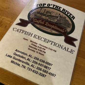 Top O the River - Seafood Near Me - Gadsden, Alabama