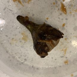 Eggplant stem found in my eggplant in garlic sauce Eggplant stem found in my eggplant in garlic sauce