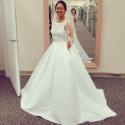 David's Bridal - My sister's dress and veil.