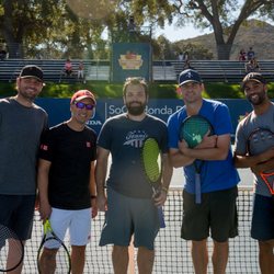 Corona Stringer - Stringer Javier at the 2017 Power Shares tennis event. Stringing for Michael Chang, James Blake, Marty Fish, and Andy Roddick.