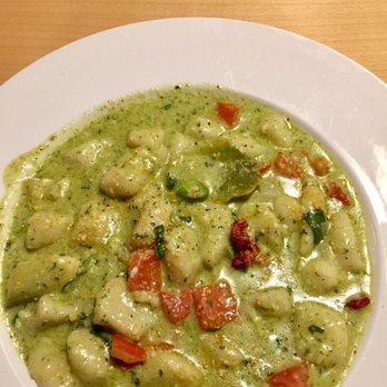 Paliotti's Italian Restaurant - Vegan Gnocchi in Creamy Pesto sauce - Italian Near Me - Maple Ridge, British Columbia Paliotti's Italian Restaurant - Vegan Gnocchi in Creamy Pesto sauce - Italian Near Me - Maple Ridge, British Columbia