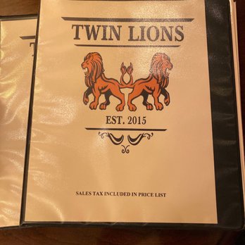Twin Lions - two lions on a menu - Wine Bars Near Me - New Castle, Indiana Twin Lions - two lions on a menu - Wine Bars Near Me - New Castle, Indiana