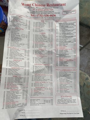 Wongs Chinese Restaurant 700 Tennent Rd Manalapan Nj Restaurants - Mapquest