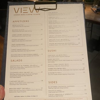 VIEW Restaurant & Lounge - Menu - Lounges Near Me - Newport Beach, California