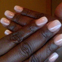 Both hands--my hands are stiff and shiny from all the acrylic and acetone. Disregard.