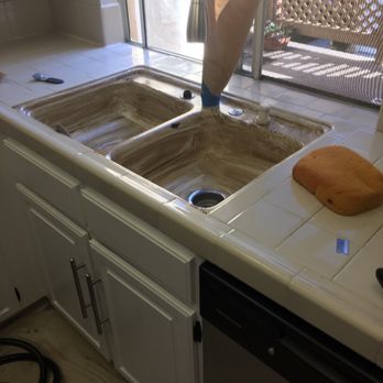 The Alpha Reglazing - Whatever they use to clean & prep the aink - Refinishing Services Near Me