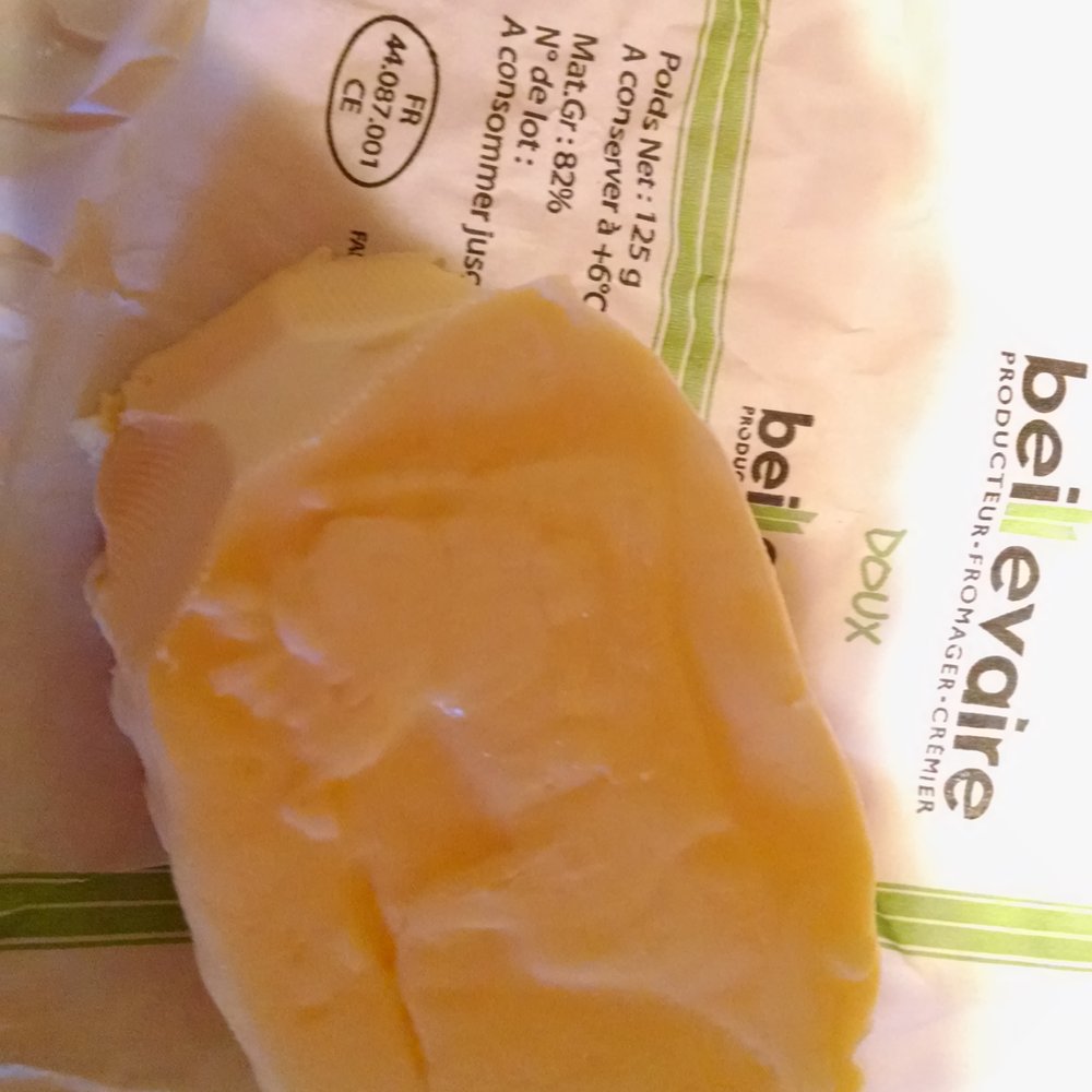 The sweet butter with a relief of a milk maid and cow on it - divine! I have never had fresher!