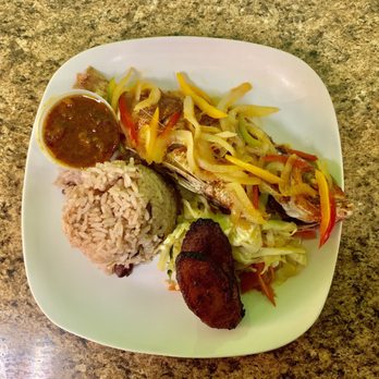 Homestyle Restaurant - Snapper, rice and peas, fried plantain and cabbage. Oxtail gravy on the side (by request). - Caribbean Near Me - Myrtle Beach, South Carolina Homestyle Restaurant - Snapper, rice and peas, fried plantain and cabbage. Oxtail gravy on the side (by request). - Caribbean Near Me - Myrtle Beach, South Carolina