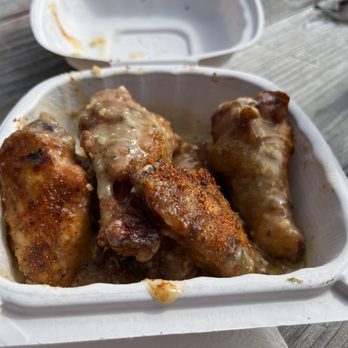 Harry's Smokin BBQ - chicken wings in gravy sauce - Food Trucks Near Me - Toms River, New Jersey Harry's Smokin BBQ - chicken wings in gravy sauce - Food Trucks Near Me - Toms River, New Jersey