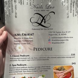 Pedicure Menu 2022 pt1