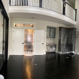 White oak stained black, 12 years old