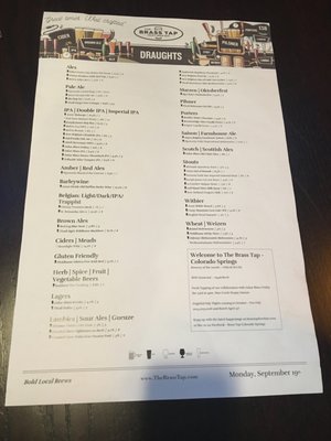Menu photo 8 The Brass Tap Colorado Springs, CO Menu photo 8 The Brass Tap Colorado Springs, CO