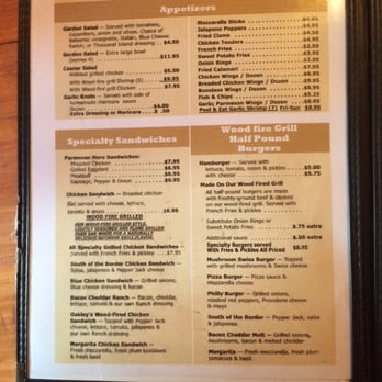 Oakley's Place - Menu - Chicken Wings Near Me - Arkville, New York Oakley's Place - Menu - Chicken Wings Near Me - Arkville, New York