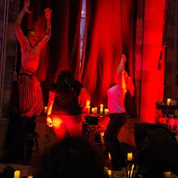 Society Room of Hartford - Pirate audience members dancing