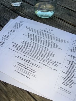 Menu photo 1 Parkside Cafe Stinson Beach, CA Menu photo 1 Parkside Cafe Stinson Beach, CA