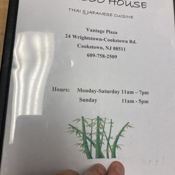 Bamboo House - Menu - Thai Near Me - Cookstown, New Jersey