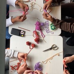 Crafterpreneurs - Crochet class table