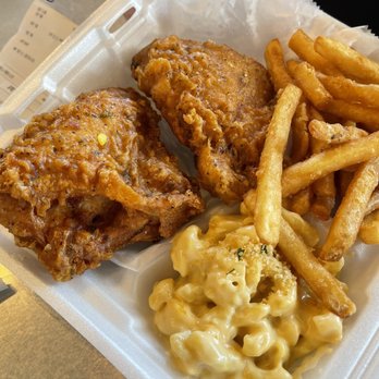 Mike's Chicken - Original chicken w sides. Mac needs work. Fries are great. - Chicken Shop Near Me - Dallas, Texas