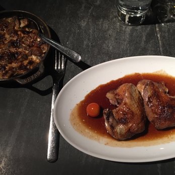 L'Atelier Maître Albert - Brittany pigeon with a side of creamed mushrooms and spinach - French Near Me - Paris, 75
