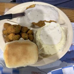 K & M Coffee, Corks, And Cammo - Chicken fried chicken