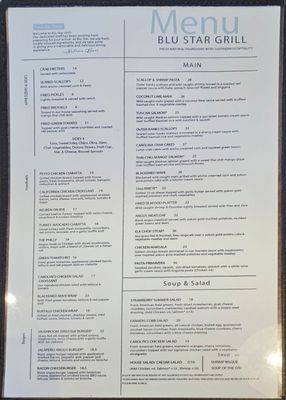 Menu photo 3 Blu Star Grill Mooresville, NC